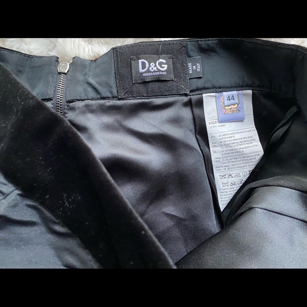 🚫SOLD🚫 Vintage D&G Silk Ruffle Mini Skirt IT 44 EUC - Picture 8 of 8